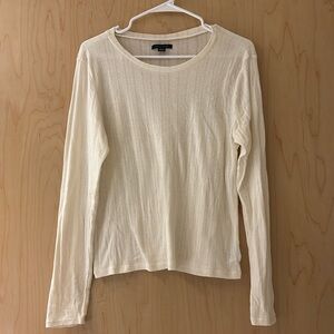 American Eagle Women’s White Long Sleeve Shirt